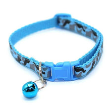 Load image into Gallery viewer, Nylon cat Bell Collar Adjustable Cat And Dog Camouflage Collar Small And Medium Dog Pet Necklace Pet Supplies Multi-color Option