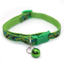 Load image into Gallery viewer, Nylon cat Bell Collar Adjustable Cat And Dog Camouflage Collar Small And Medium Dog Pet Necklace Pet Supplies Multi-color Option