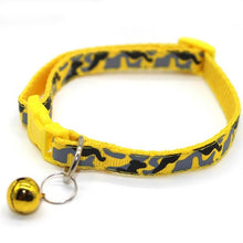 Load image into Gallery viewer, Nylon cat Bell Collar Adjustable Cat And Dog Camouflage Collar Small And Medium Dog Pet Necklace Pet Supplies Multi-color Option