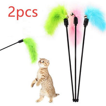 Load image into Gallery viewer, The Latest Cat Stick Feather Interactive Toy Colorful And Creative Feather Stick Pet Accessories Funny Cat Stick Pet Supplies
