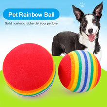 Load image into Gallery viewer, 2020 New Fashion Rainbow Ball Cat Toy Interactive Pet Scratch-resistant Foam EVA Colorful Ball Pet Training Toy Ball
