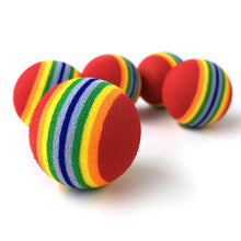 Load image into Gallery viewer, 2020 New Fashion Rainbow Ball Cat Toy Interactive Pet Scratch-resistant Foam EVA Colorful Ball Pet Training Toy Ball
