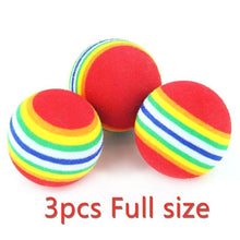 Load image into Gallery viewer, 2020 New Fashion Rainbow Ball Cat Toy Interactive Pet Scratch-resistant Foam EVA Colorful Ball Pet Training Toy Ball
