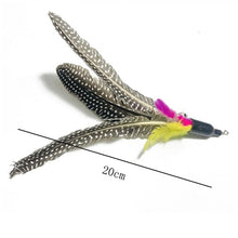 Load image into Gallery viewer, New Cat Stick Feather Replacement Head Caterpillar Replacement Head Multiple Cat Stick Feather For Cat Dropshipping
