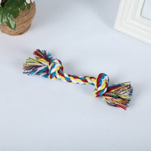 Load image into Gallery viewer, 1 Pcs Dogs Toys Pet Dog Puppy Cotton Chew Knot Toy Durable Braided Dog Chew Knot Dogs Toy Rope Random Color
