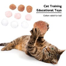 Load image into Gallery viewer, Colorful Interactive Cat Toys Cute Funny Cat Toys Stretch Plush Ball Pet Kitten Rainbow Chew Toys Fun Stratch Pets Supplies

